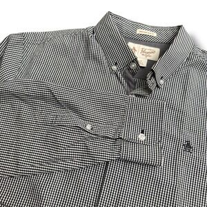 Original Penguin‎ Mens Heritage L Slim Fit Gingham Check Long Sleeve Button Down